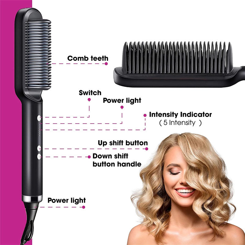 Brosse Lissante & Bouclante 2 en 1