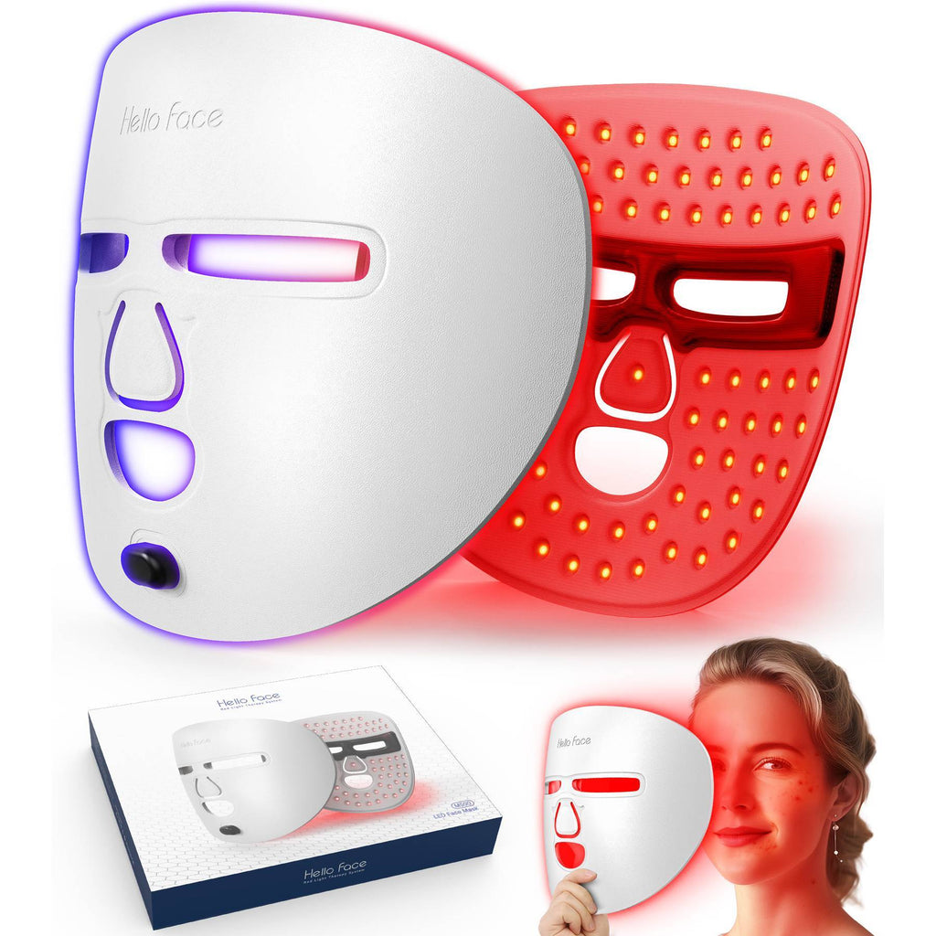 Masque LED Visage – Red Light Therapy - Soin facial à domicile